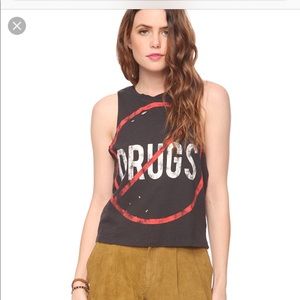 Say no to drugs tee! Destroyed tee
